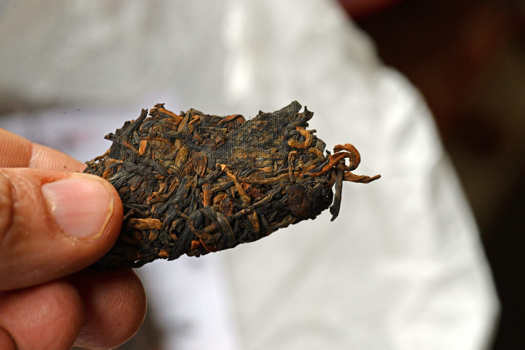Menghai danqing low fermented shu puerh