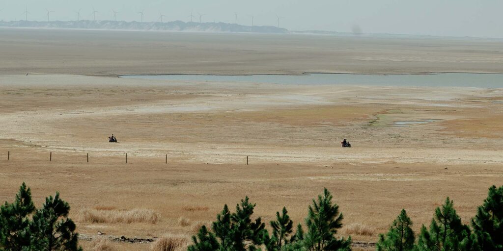 A Poyang tó, illetve, ami belőle maradt.