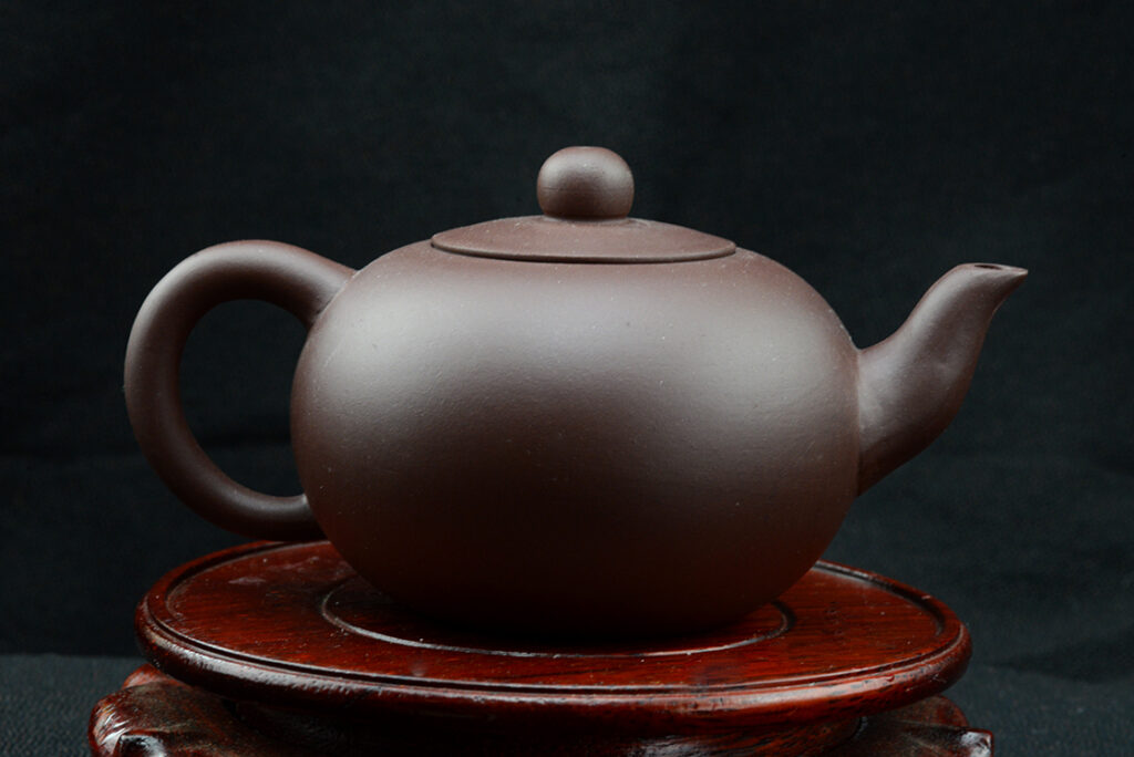 Gömb xi shi yixing teáskanna