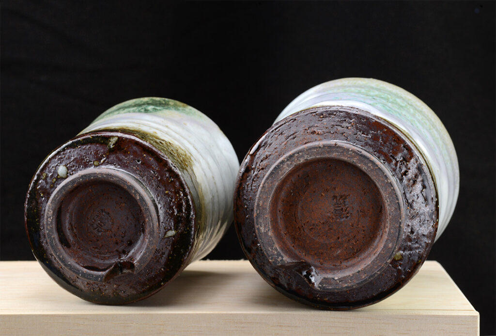 Szivárványos sansai teáscsésze pár