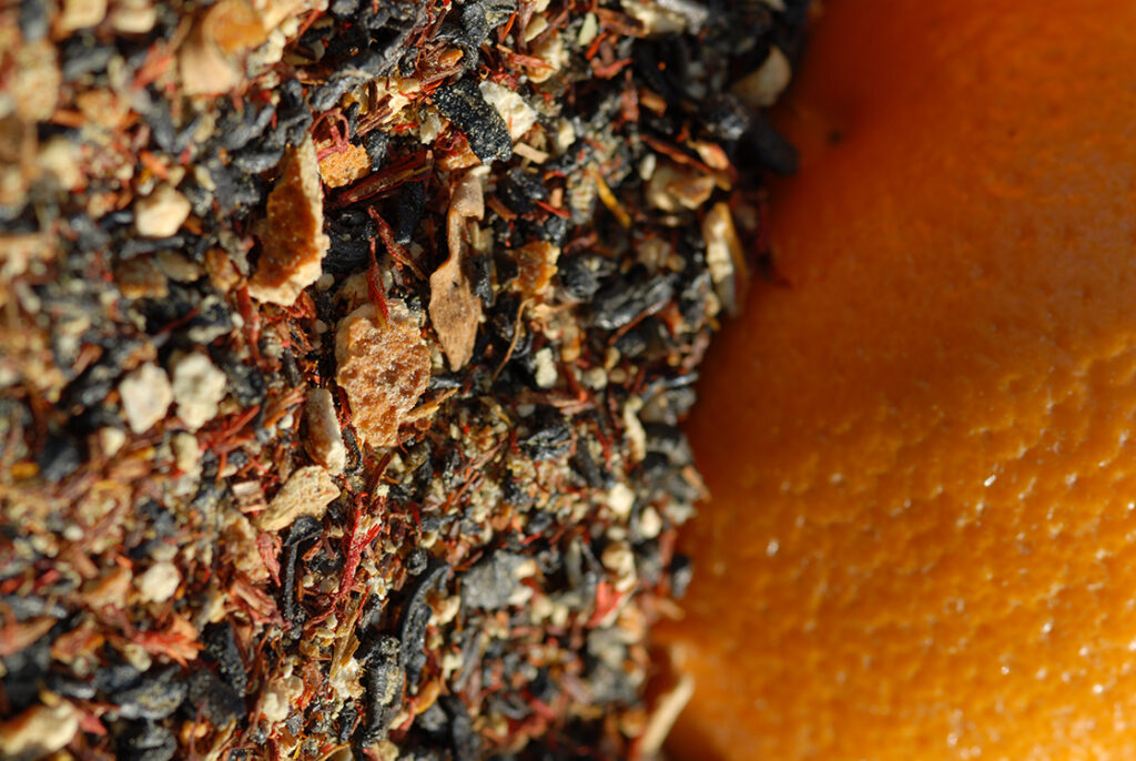 sanguinello vérnarancs ízesített zöld tea