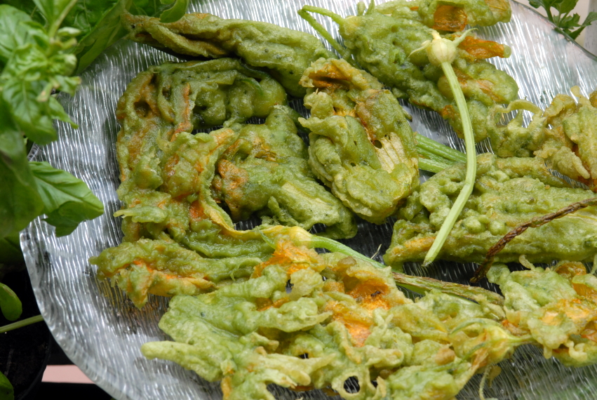 teában sült tökvirág